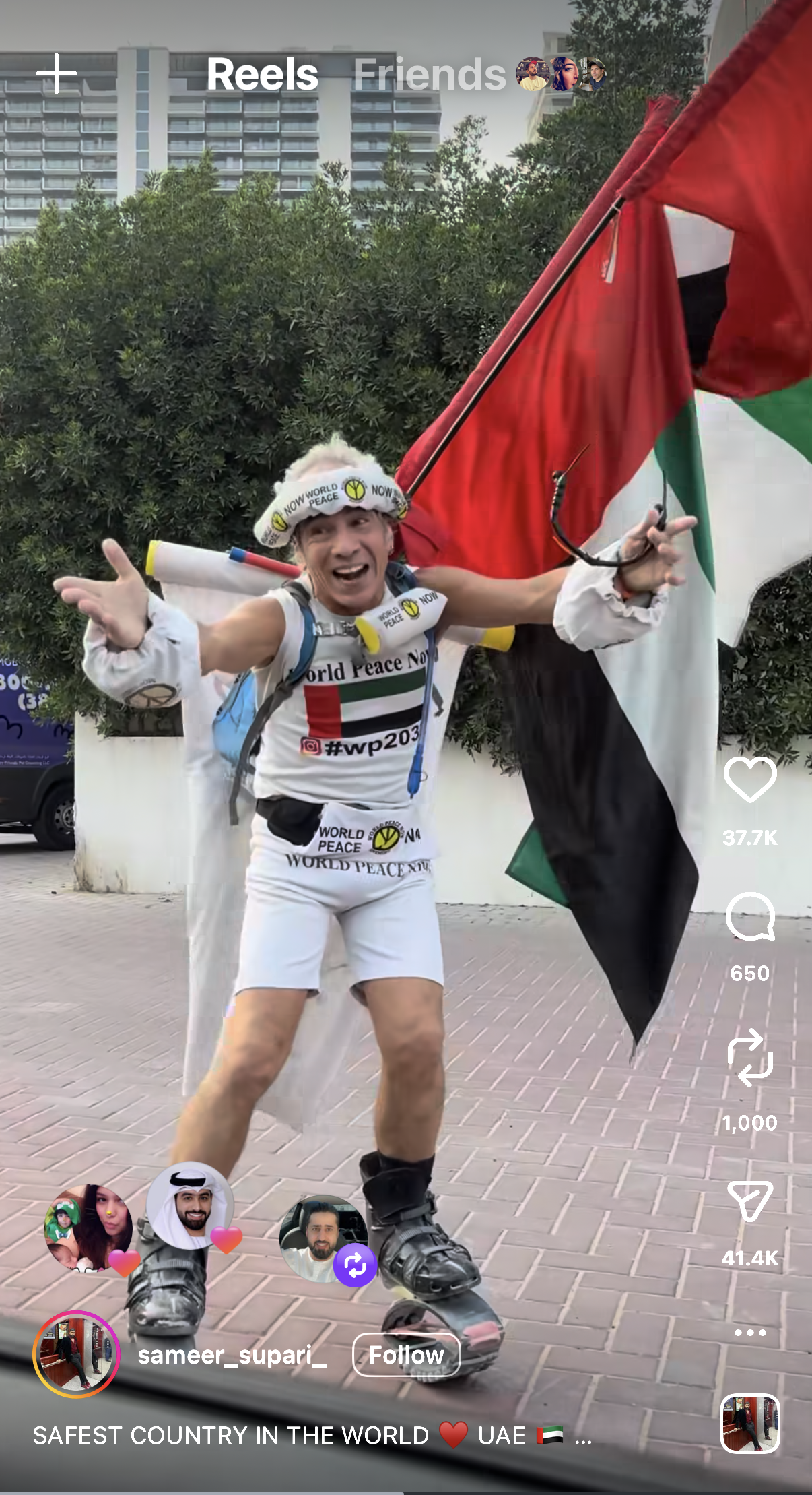 Influencers example post